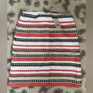 Loft 00p skirt orange white